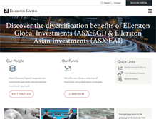 Tablet Screenshot of ellerstoncapital.com